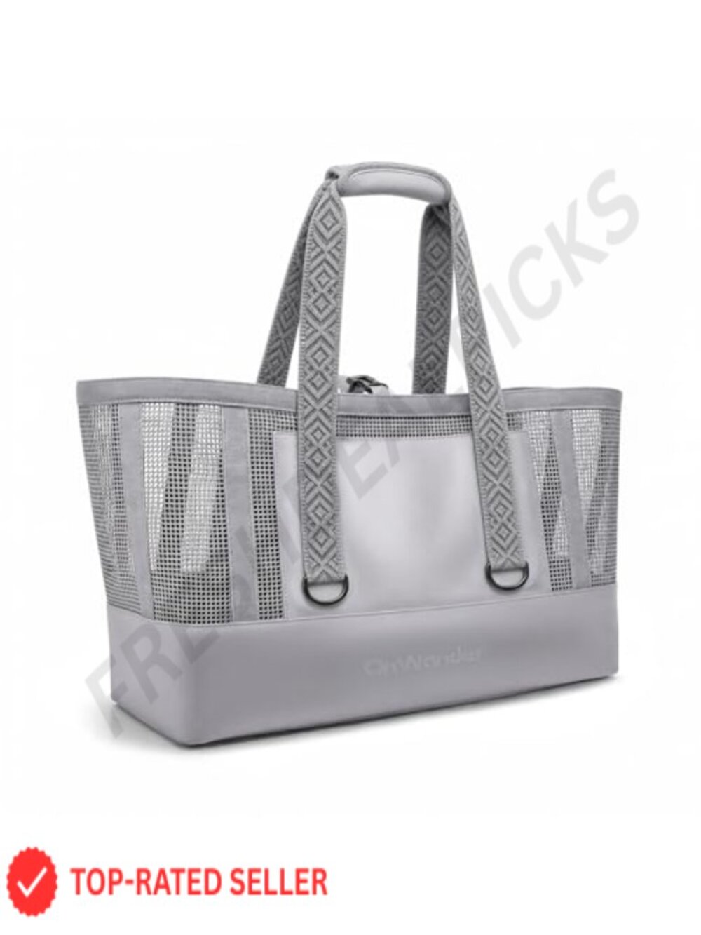 Large Mesh Beach Bag Waterproof Bottom Tote Foldable Travel Pool Gym
